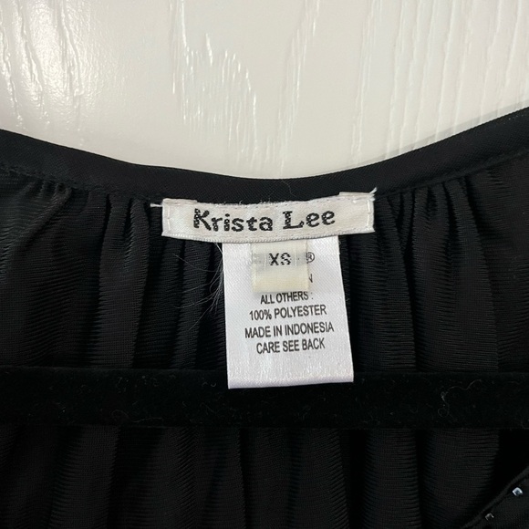 Krista Lee Black Dress with Teal Accents - Picture 6 of 6